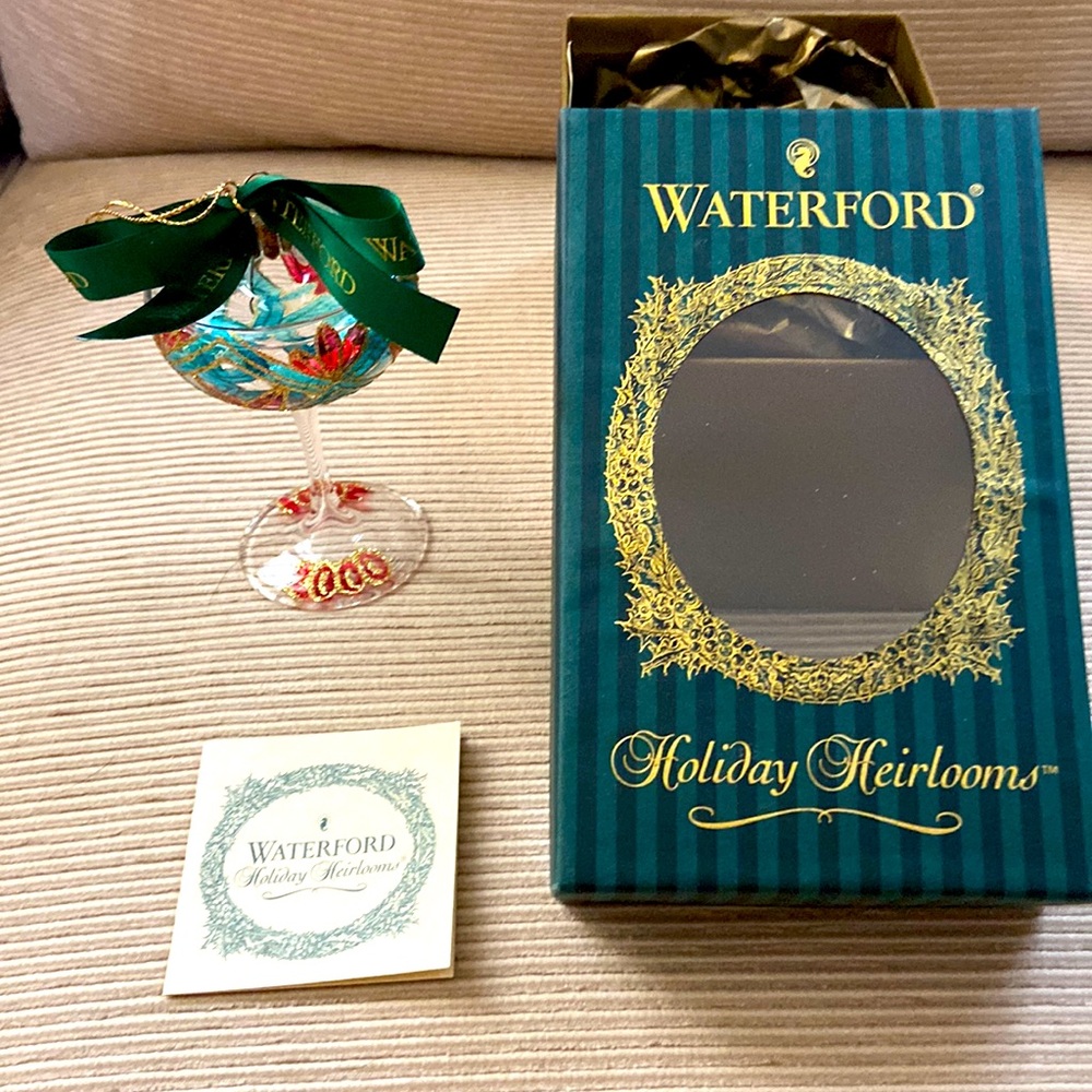 Waterford Holiday New Year’s Toast 2000/2001 Limited Edition. With original box.